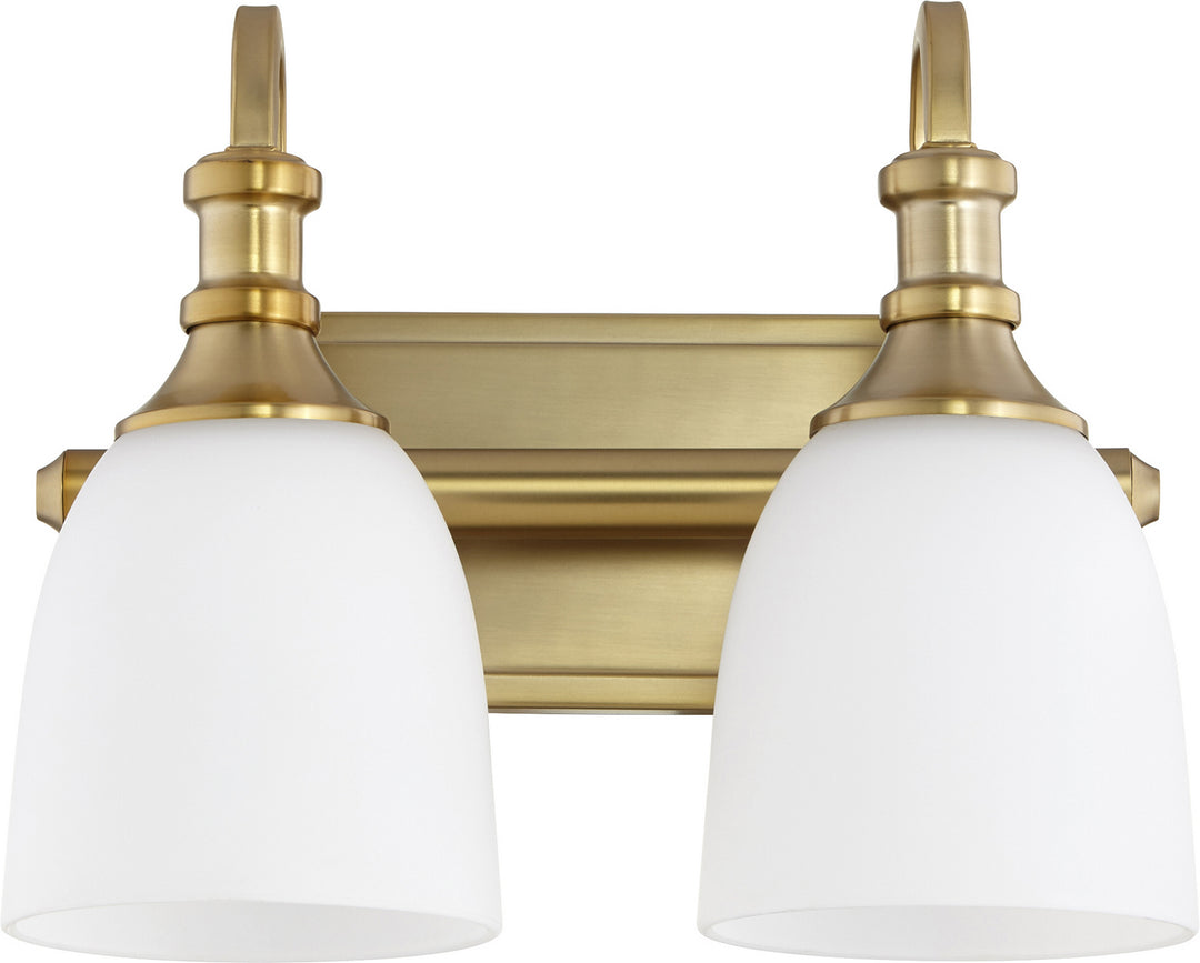 Quorum Richmond 5011-2-80 Bath Vanity Light 13 in. wide - Aged Brass