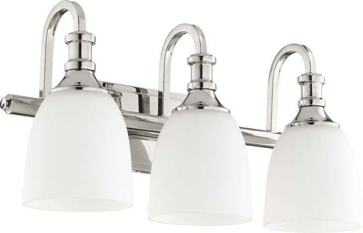 Quorum Richmond 5011-3-62 Bath Vanity Light 21 in. wide - Polished Nickel