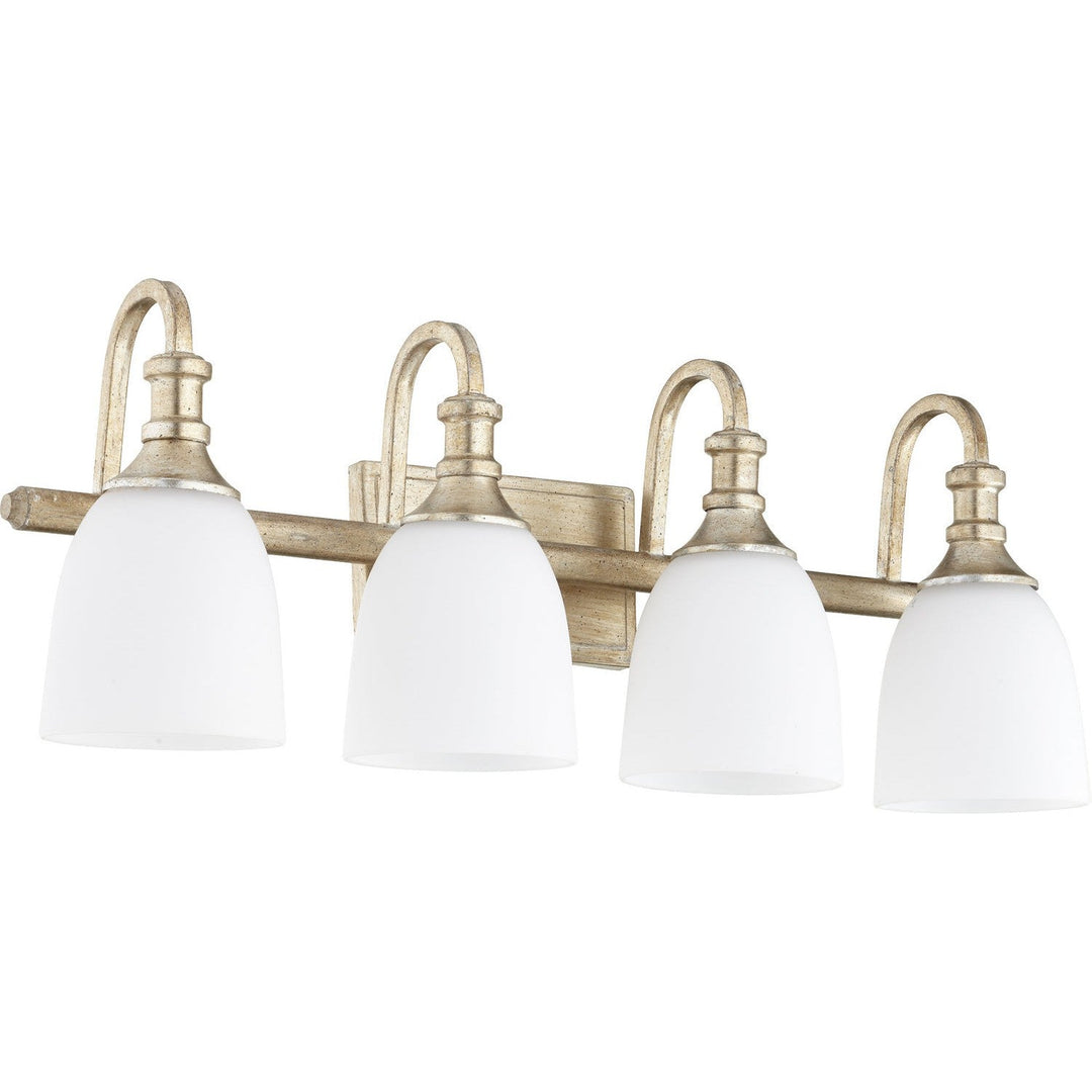 Quorum Richmond 5011-4-60 Bath Vanity Light 28 in. wide - Aged Silver Leaf