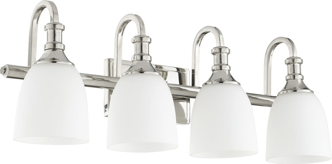 Quorum Richmond 5011-4-62 Bath Vanity Light 28 in. wide - Polished Nickel
