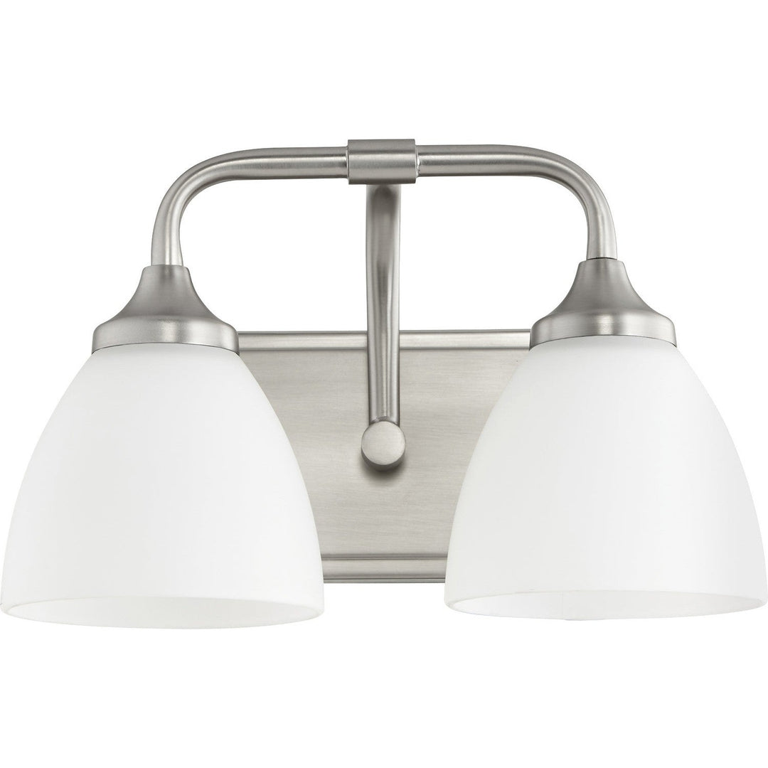 Quorum Enclave 5059-2-65 Bath Vanity Light 13 in. wide - Satin Nickel