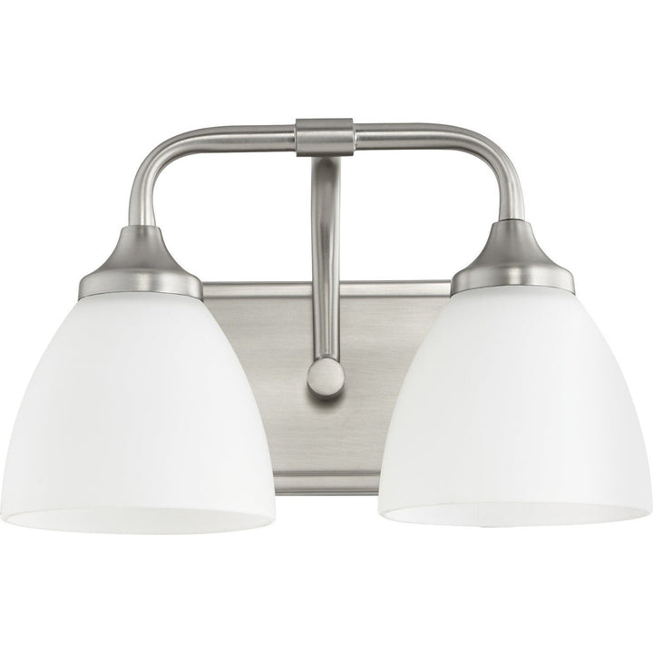 Quorum Enclave 5059-2-65 Bath Vanity Light 13 in. wide - Satin Nickel