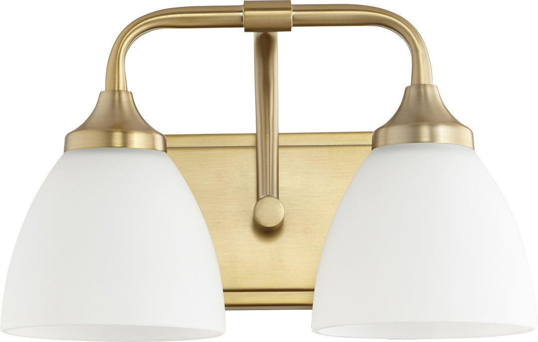 Quorum Enclave 5059-2-80 Bath Vanity Light 13 in. wide - Aged Brass