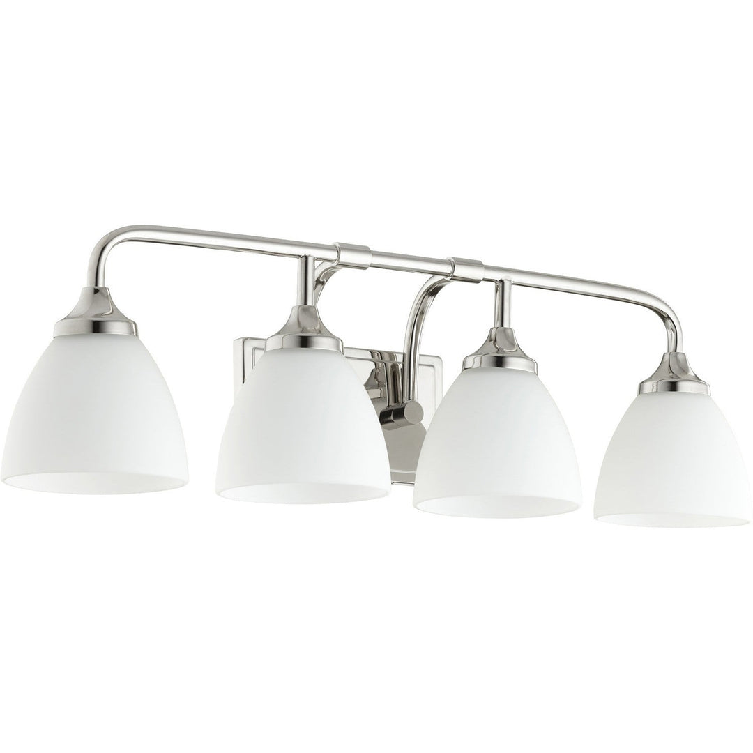 Quorum Enclave 5059-4-62 Bath Vanity Light 27 in. wide - Polished Nickel