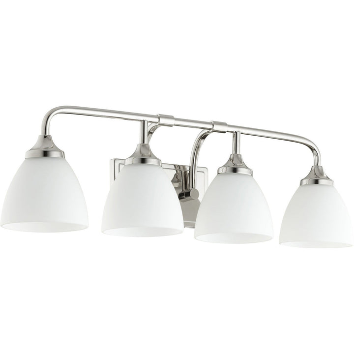 Quorum Enclave 5059-4-62 Bath Vanity Light 27 in. wide - Polished Nickel