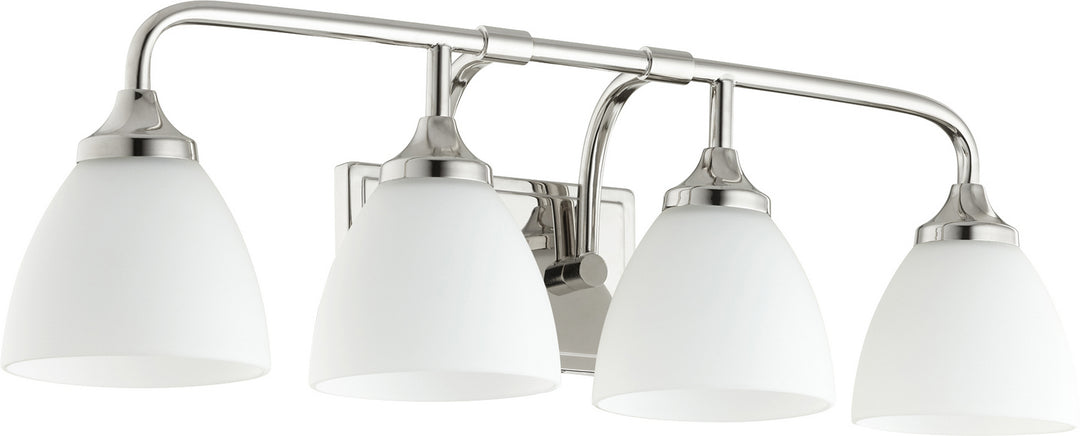 Quorum Enclave 5059-4-62 Bath Vanity Light 27 in. wide - Polished Nickel