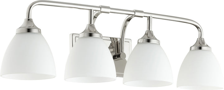 Quorum Enclave 5059-4-62 Bath Vanity Light 27 in. wide - Polished Nickel