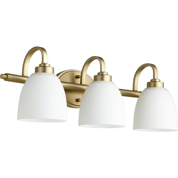 Quorum Reyes 5060-3-180 Bath Vanity Light 25 in. wide - Aged Brass