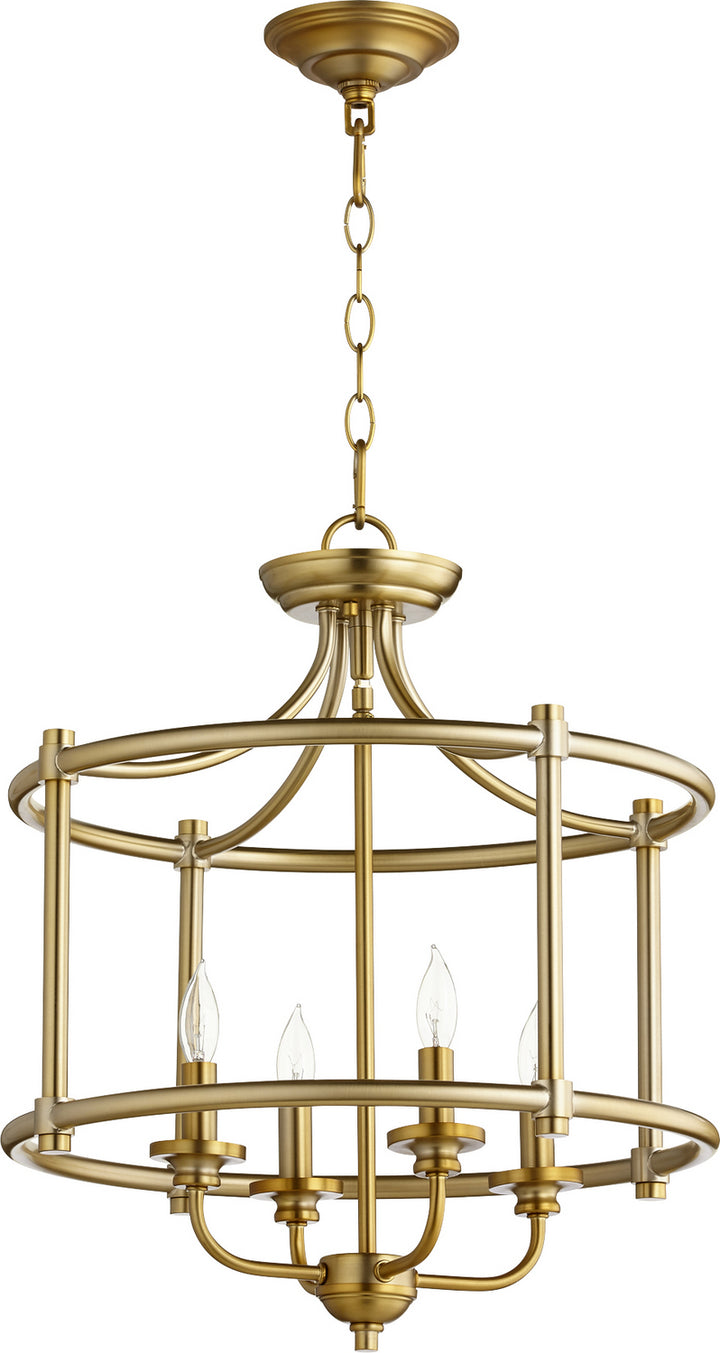 Quorum Rossington 2822-18-80 Pendant Light - Aged Brass