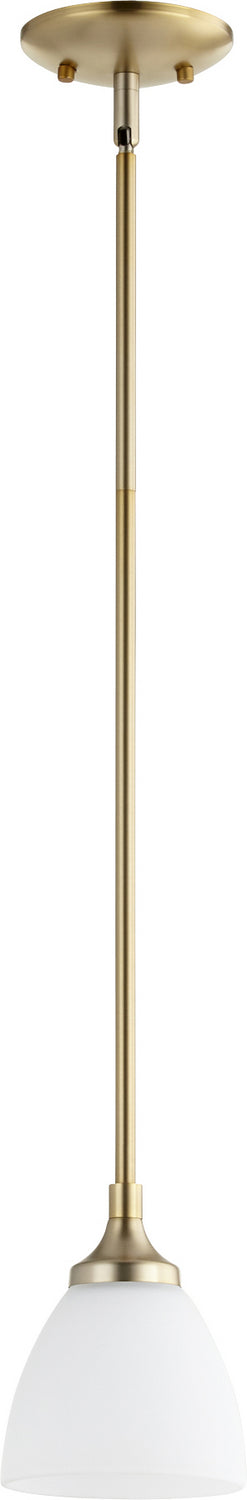 Quorum Enclave 3059-80 Pendant Light - Aged Brass