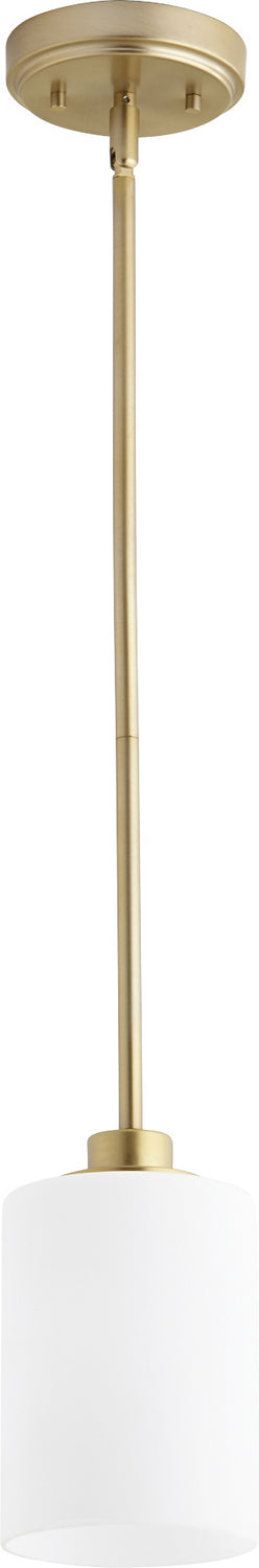 Quorum Lancaster 3207-80 Pendant Light - Aged Brass