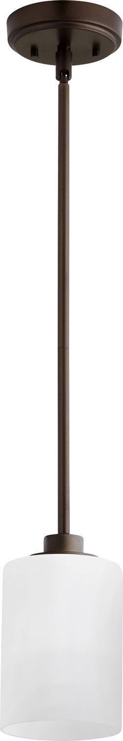 Quorum Lancaster 3207-86 Pendant Light - Oiled Bronze,  Studio White/Studio White/