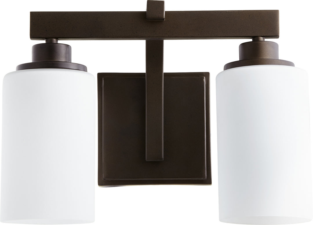 Quorum Lancaster 5207-2-86 Bath Vanity Light 14 in. wide - Oiled Bronze