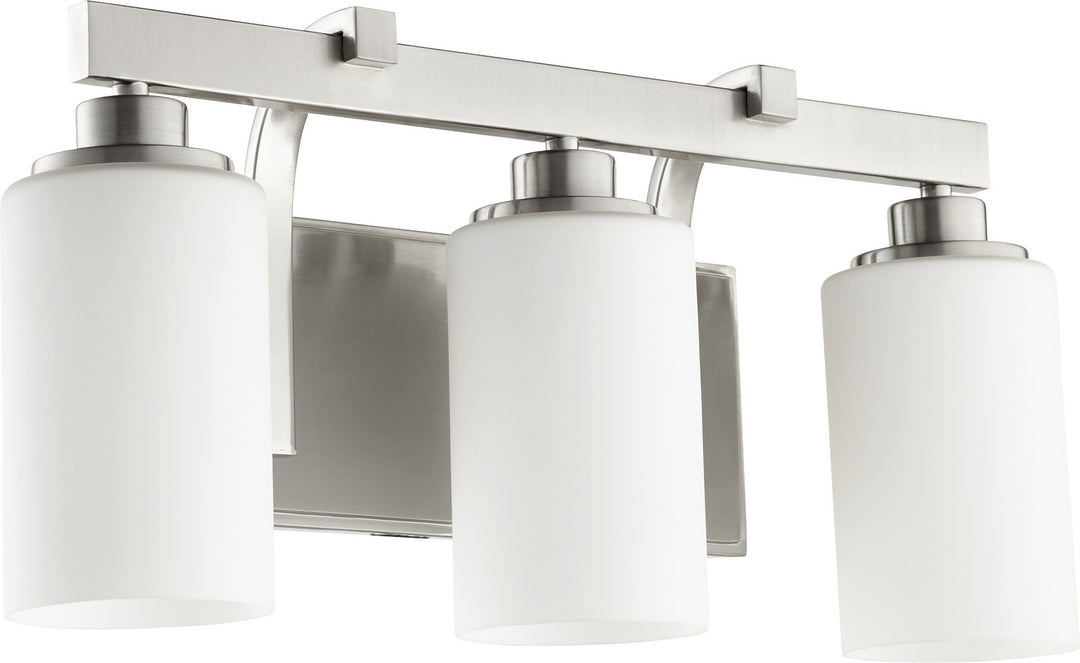 Quorum Lancaster 5207-3-65 Bath Vanity Light 20 in. wide - Satin Nickel
