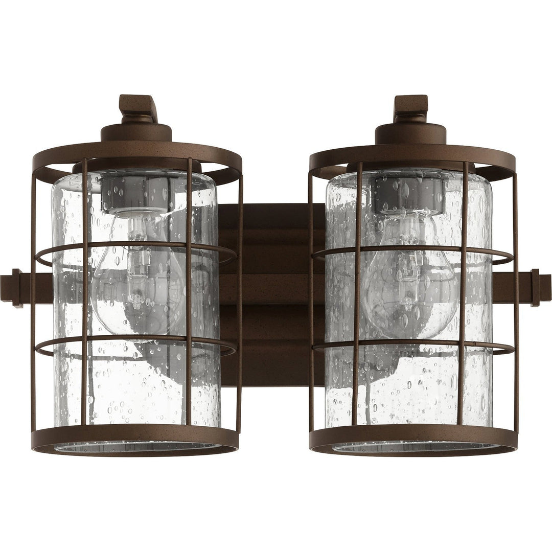 Quorum Ellis 5364-2-86 Bath Vanity Light 14 in. wide - Oiled Bronze