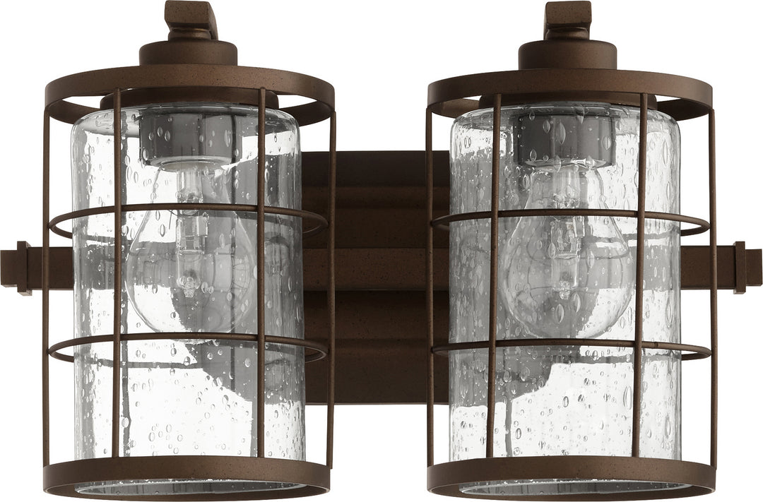 Quorum Ellis 5364-2-86 Bath Vanity Light 14 in. wide - Oiled Bronze