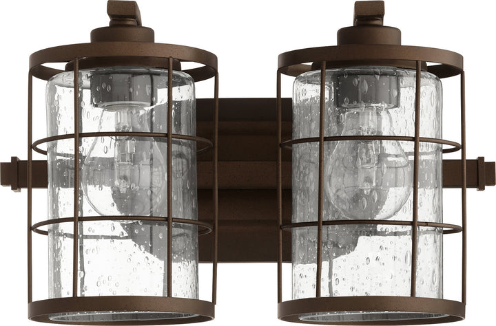 Quorum Ellis 5364-2-86 Bath Vanity Light 14 in. wide - Oiled Bronze