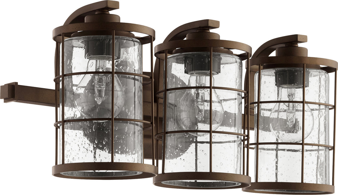 Quorum Ellis 5364-3-86 Bath Vanity Light 20 in. wide - Oiled Bronze