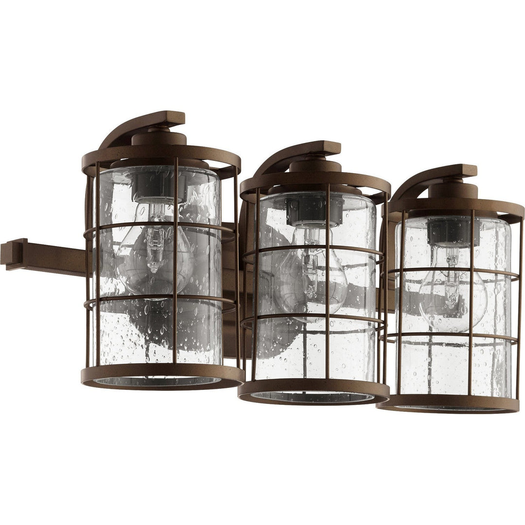 Quorum Ellis 5364-3-86 Bath Vanity Light 20 in. wide - Oiled Bronze