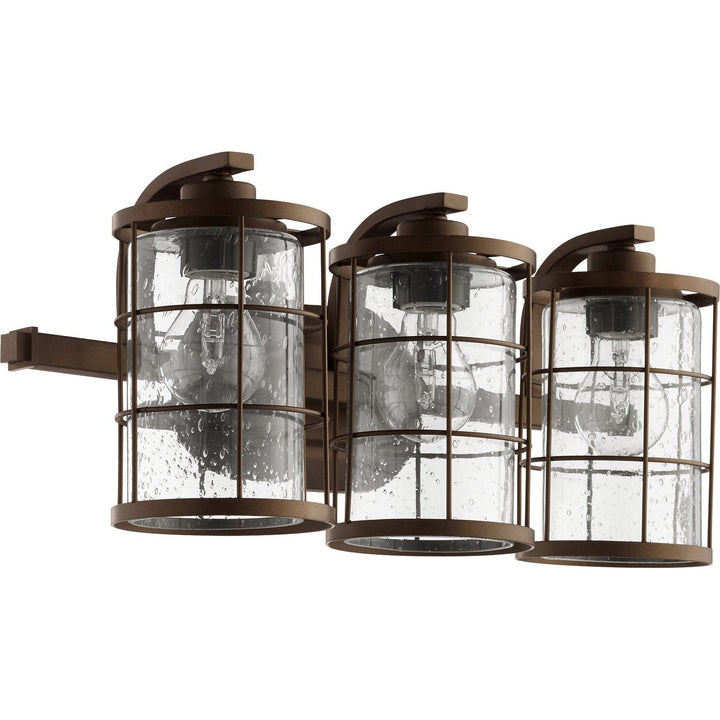 Quorum Ellis 5364-3-86 Bath Vanity Light 20 in. wide - Oiled Bronze