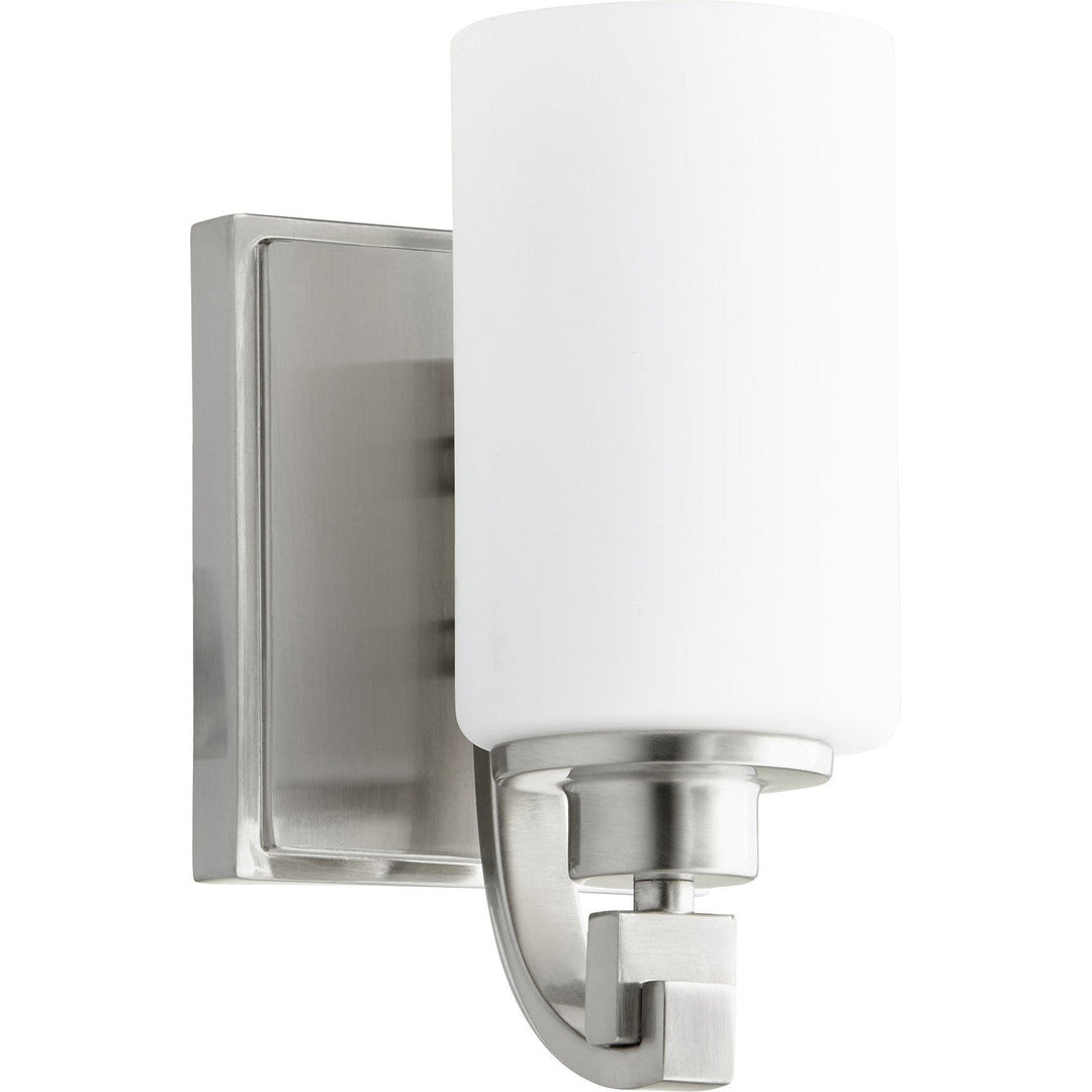 Quorum Lancaster 5407-1-65 Wall Sconce Light - Satin Nickel