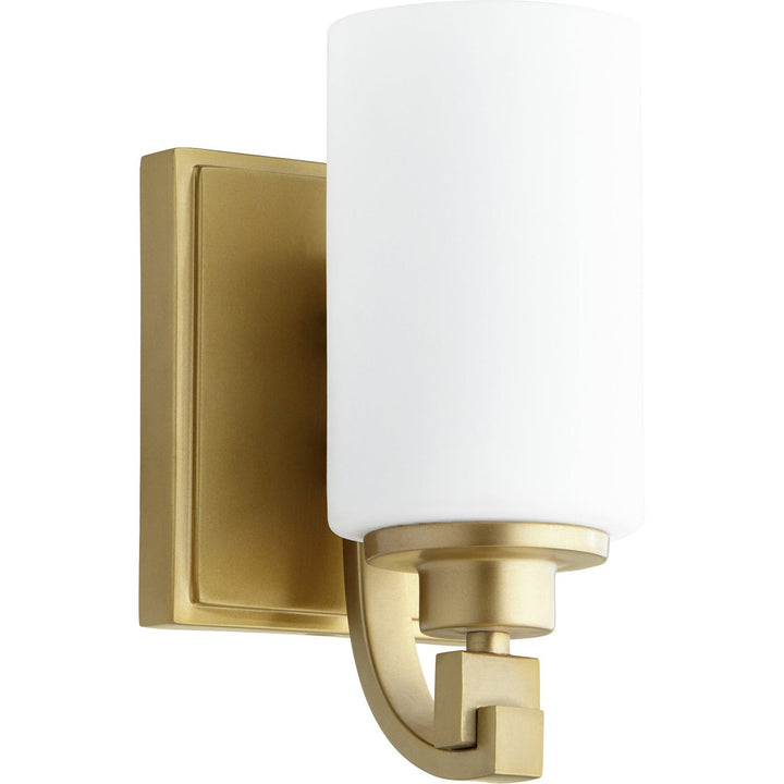 Quorum Lancaster 5407-1-80 Wall Sconce Light - Aged Brass