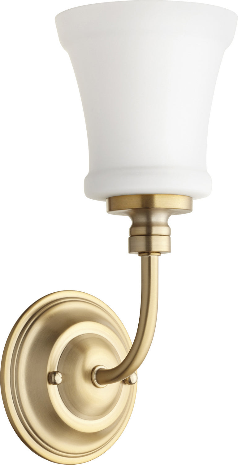Quorum Rossington 5522-1-80 Wall Sconce Light - Aged Brass