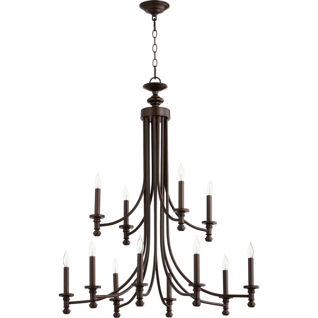Quorum Rossington 6022-12-86 Chandelier Light - Oiled Bronze