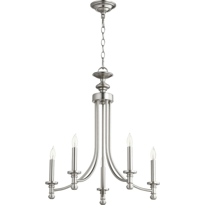 Quorum Rossington 6022-5-65 Chandelier Light - Satin Nickel