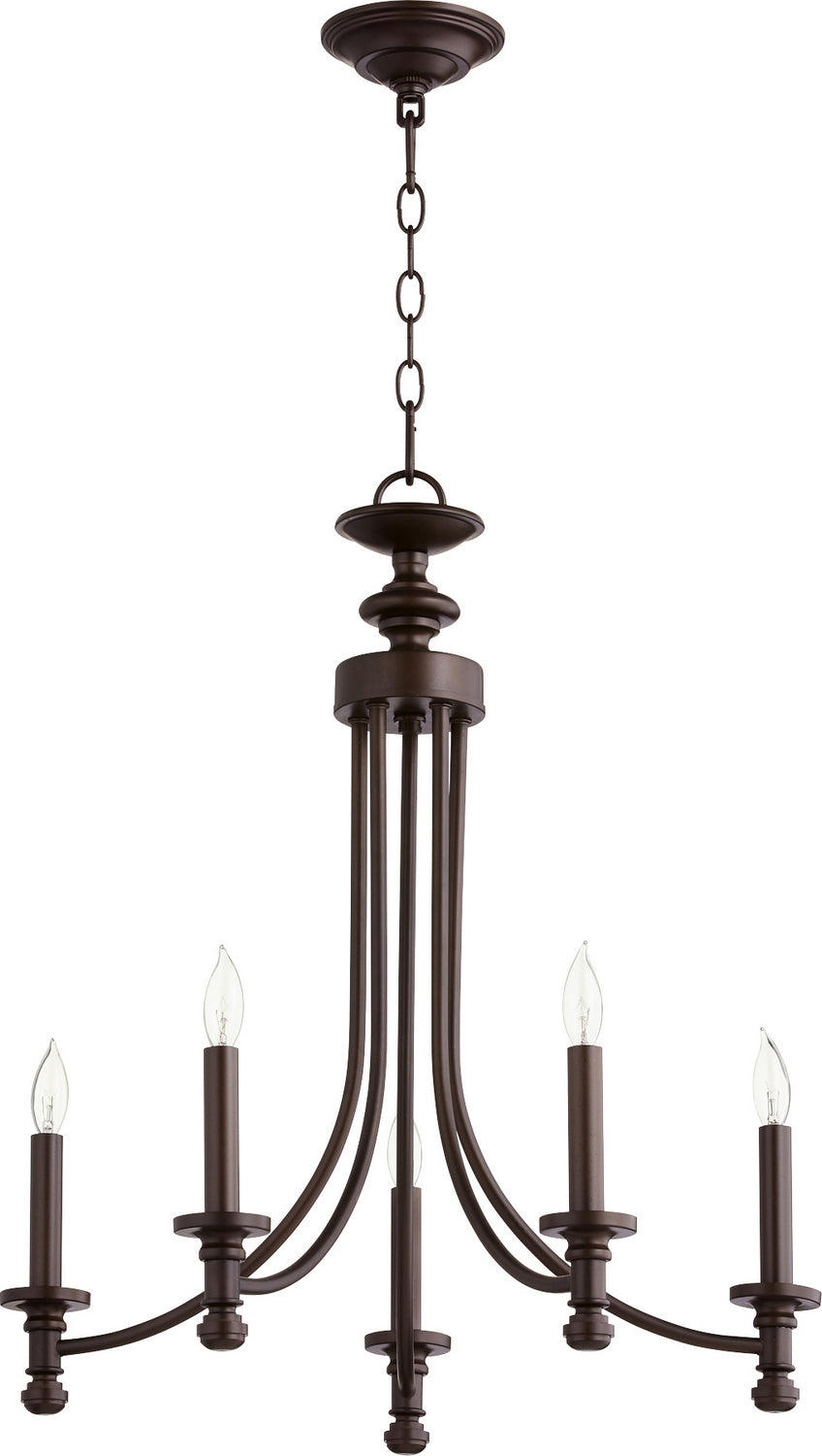 Quorum Rossington 6022-5-86 Chandelier Light - Oiled Bronze
