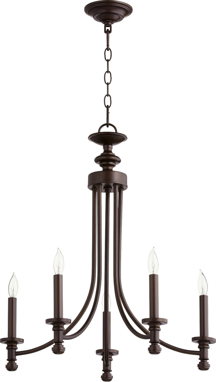 Quorum Rossington 6022-5-86 Chandelier Light - Oiled Bronze