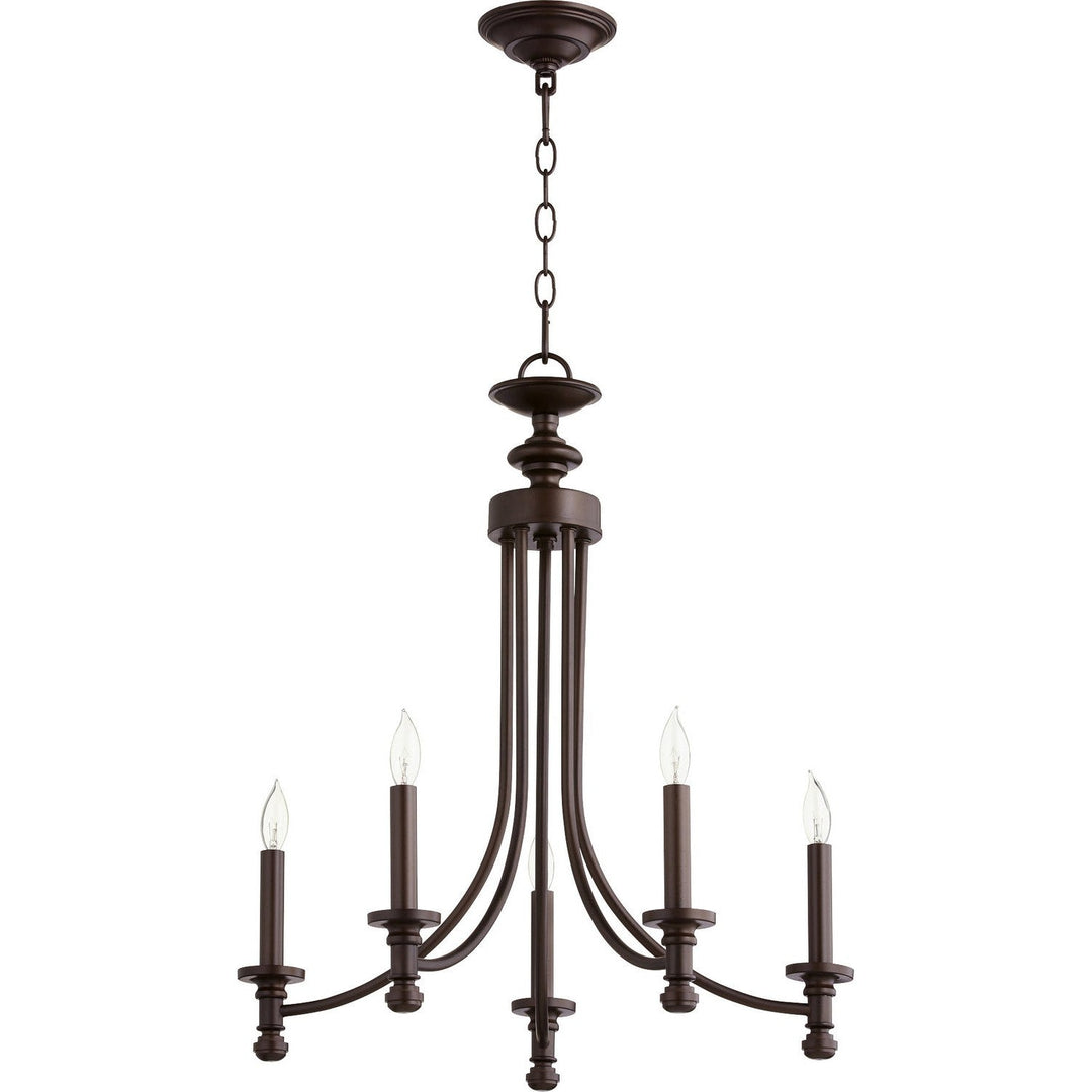 Quorum Rossington 6022-5-86 Chandelier Light - Oiled Bronze