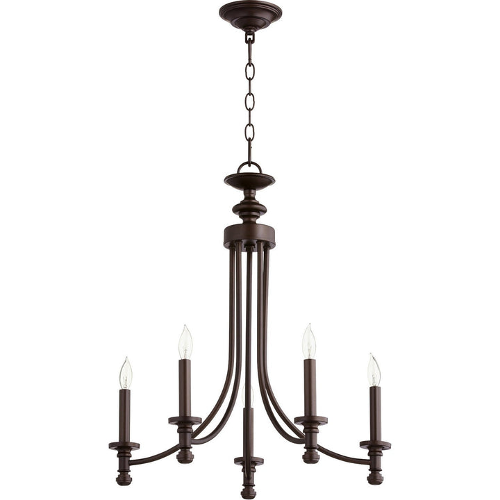 Quorum Rossington 6022-5-86 Chandelier Light - Oiled Bronze