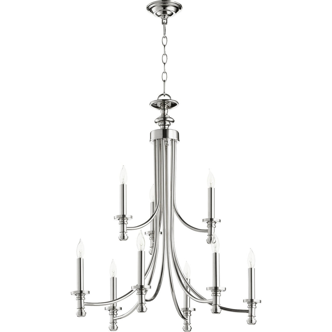 Quorum Rossington 6022-9-162 Chandelier Light - Polished Nickel