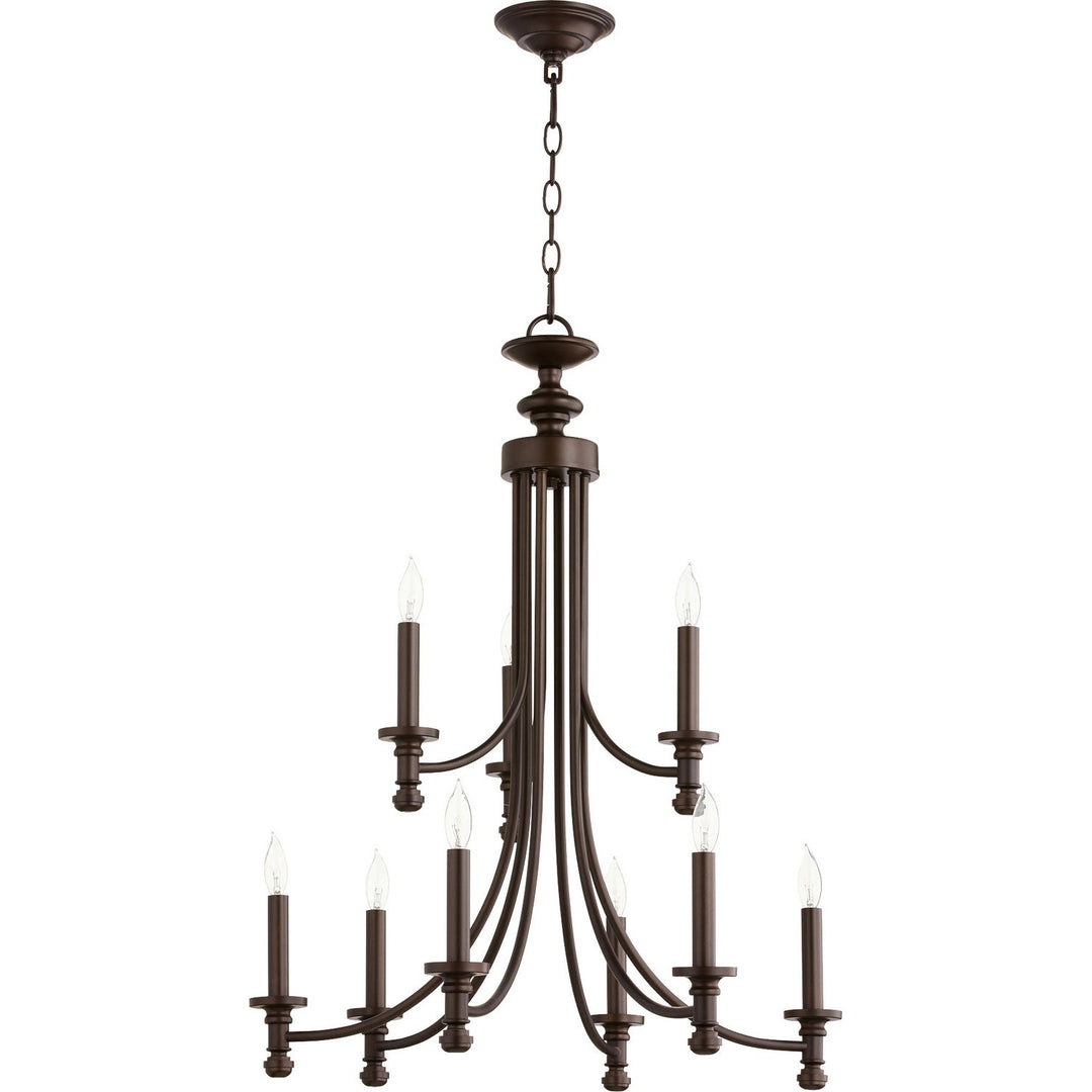 Quorum Rossington 6022-9-186 Chandelier Light - Oiled Bronze