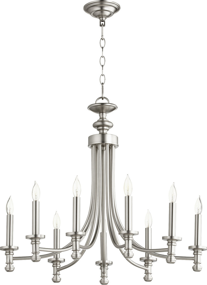 Quorum Rossington 6022-9-65 Chandelier Light - Satin Nickel