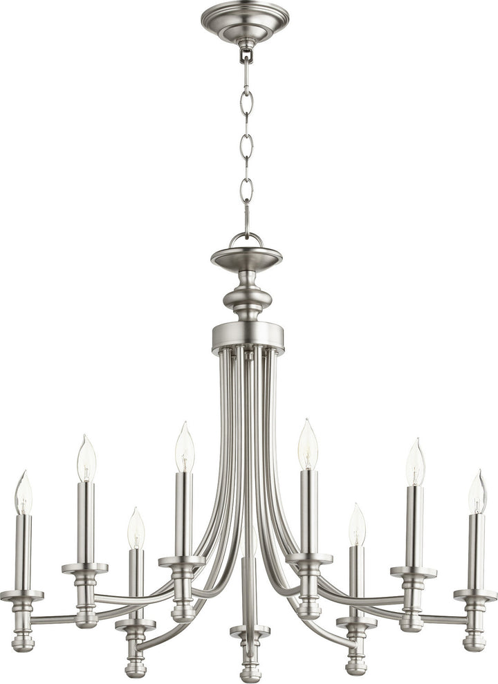 Quorum Rossington 6022-9-65 Chandelier Light - Satin Nickel