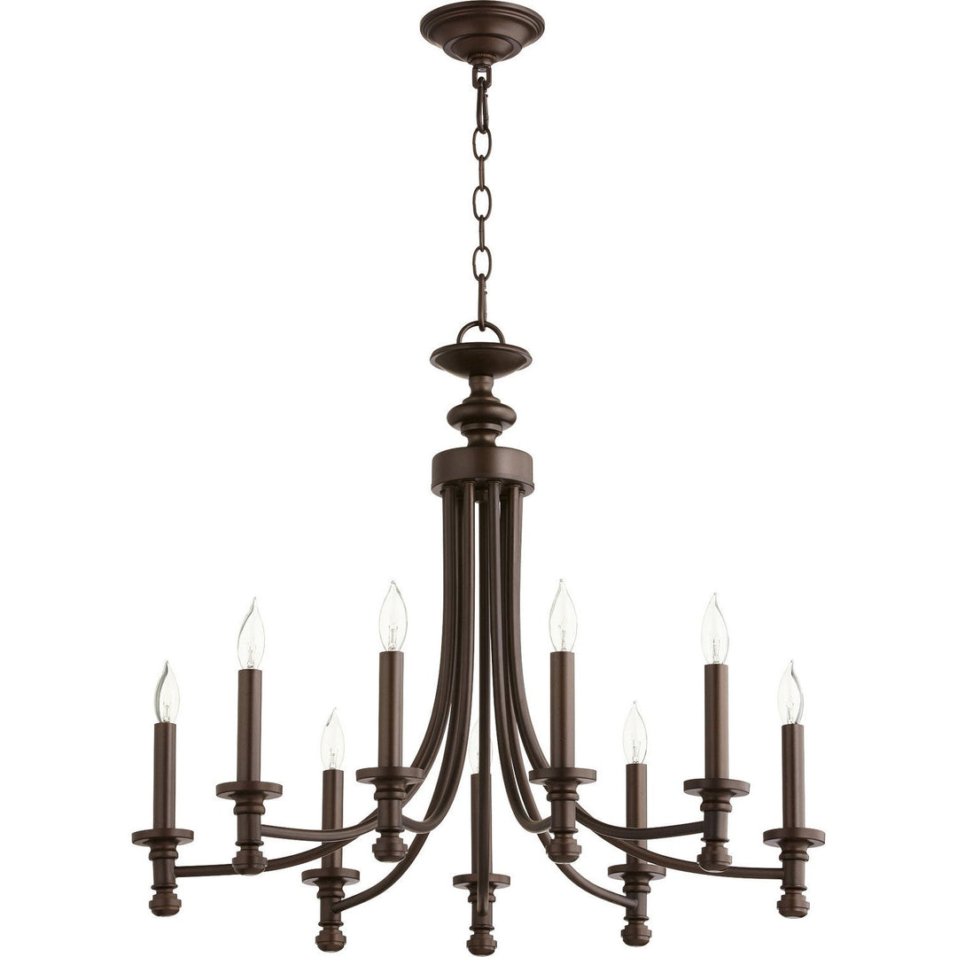 Quorum Rossington 6022-9-86 Chandelier Light - Oiled Bronze
