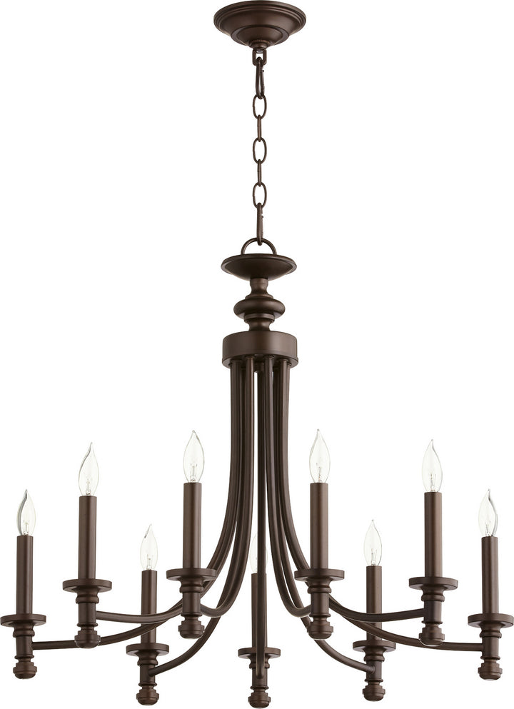 Quorum Rossington 6022-9-86 Chandelier Light - Oiled Bronze