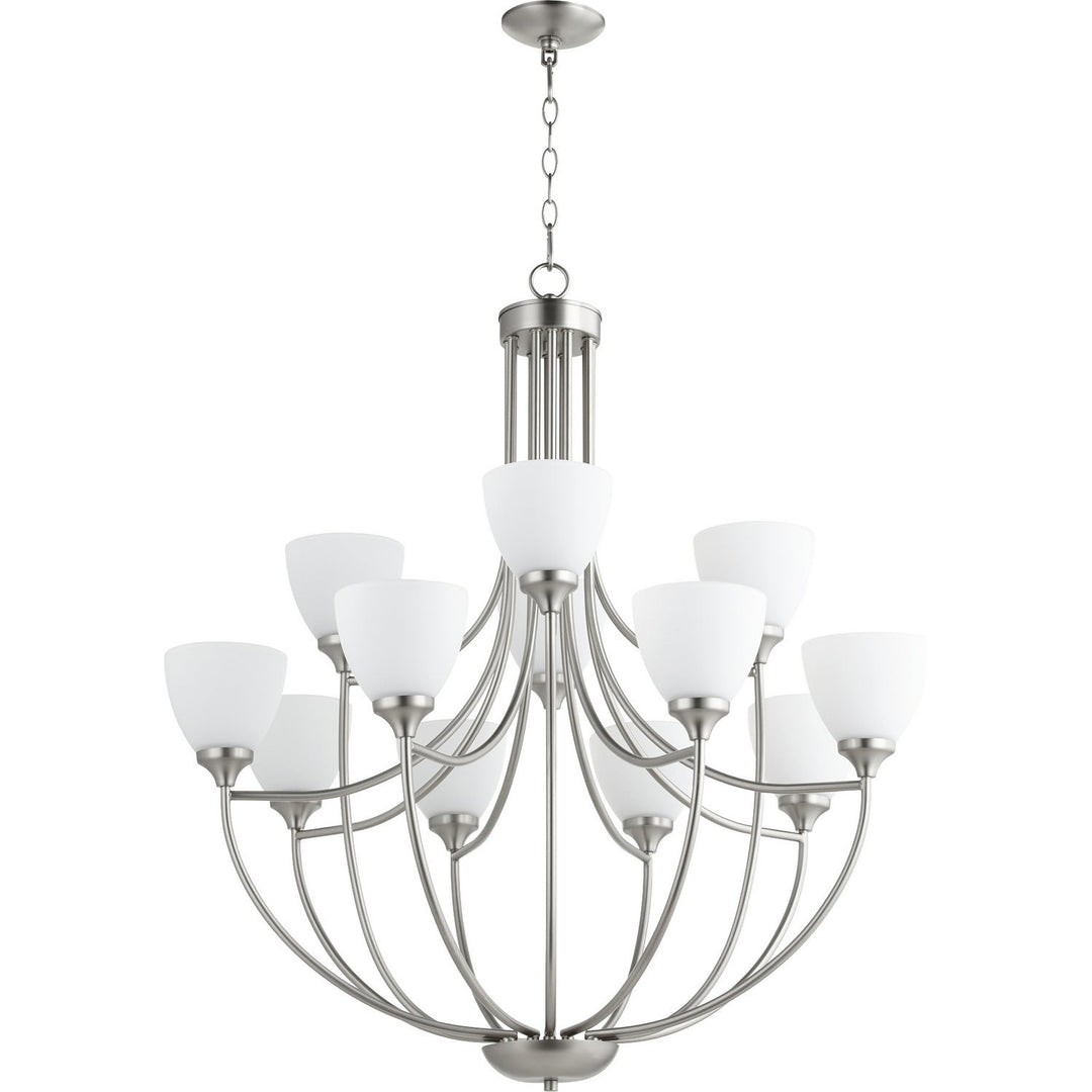 Quorum Enclave 6059-12-65 Chandelier Light - Satin Nickel
