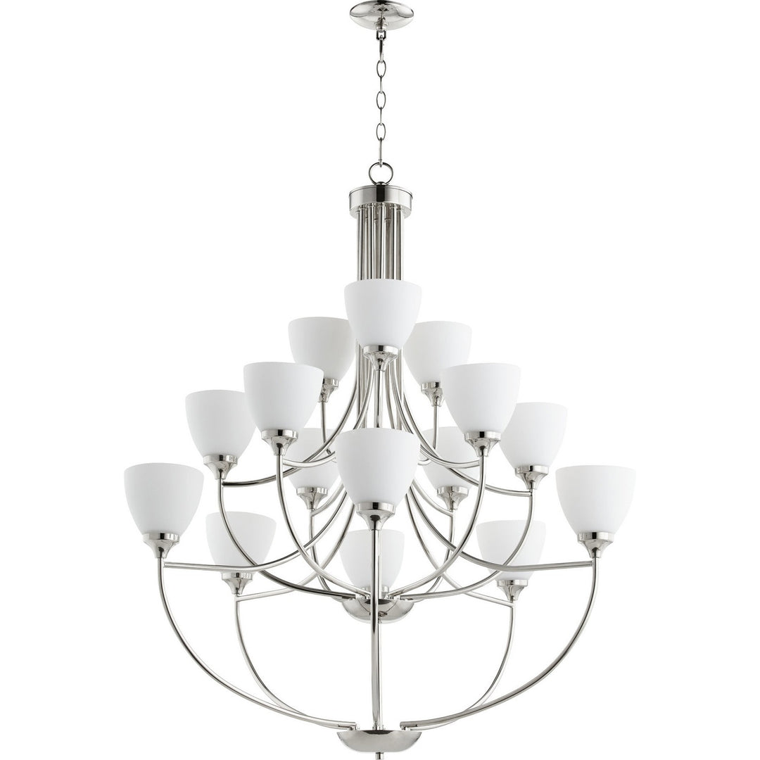 Quorum Enclave 6059-15-62 Chandelier Light - Polished Nickel