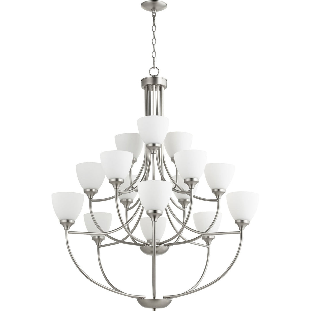 Quorum Enclave 6059-15-65 Chandelier Light - Satin Nickel