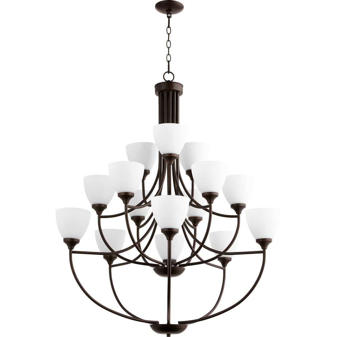 Quorum Enclave 6059-15-86 Chandelier Light - Oiled Bronze