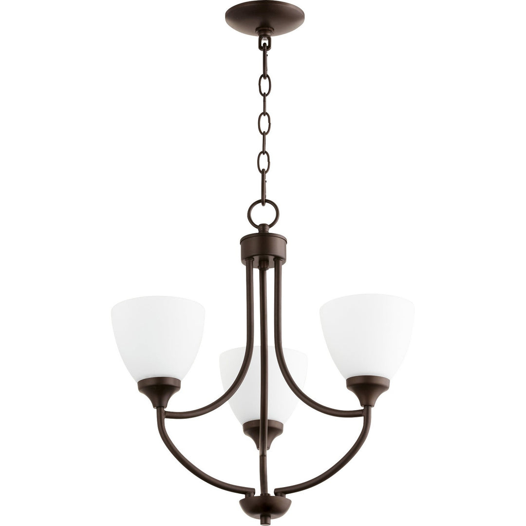 Quorum Enclave 6059-3-86 Chandelier Light - Oiled Bronze