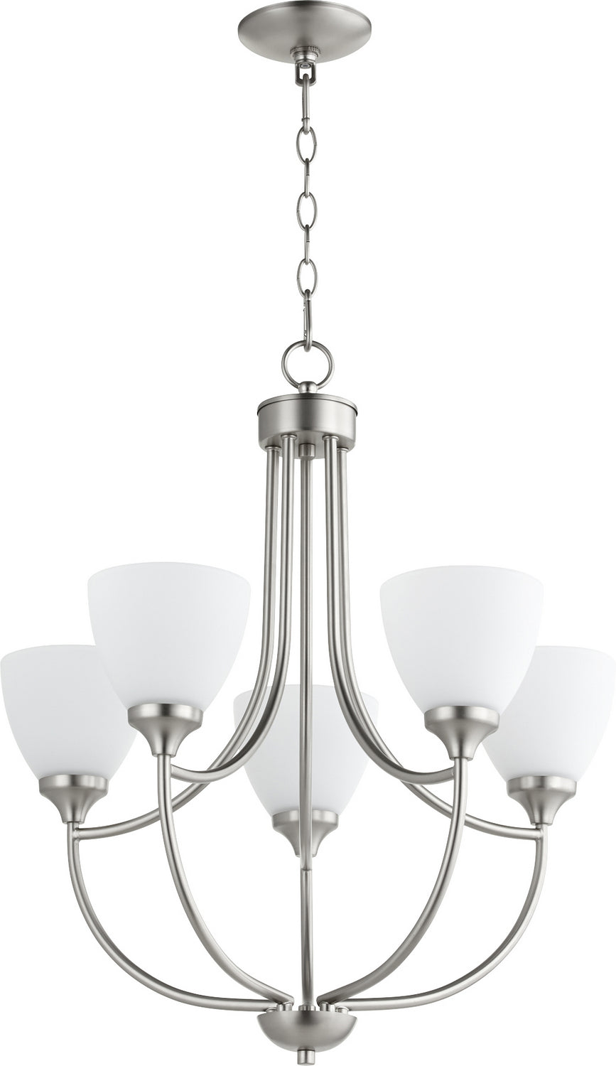 Quorum Enclave 6059-5-65 Chandelier Light - Satin Nickel