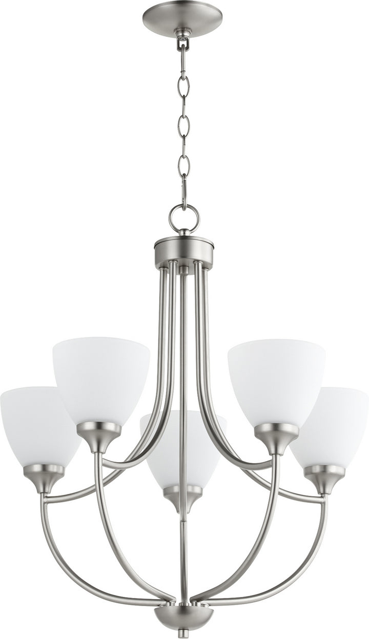 Quorum Enclave 6059-5-65 Chandelier Light - Satin Nickel