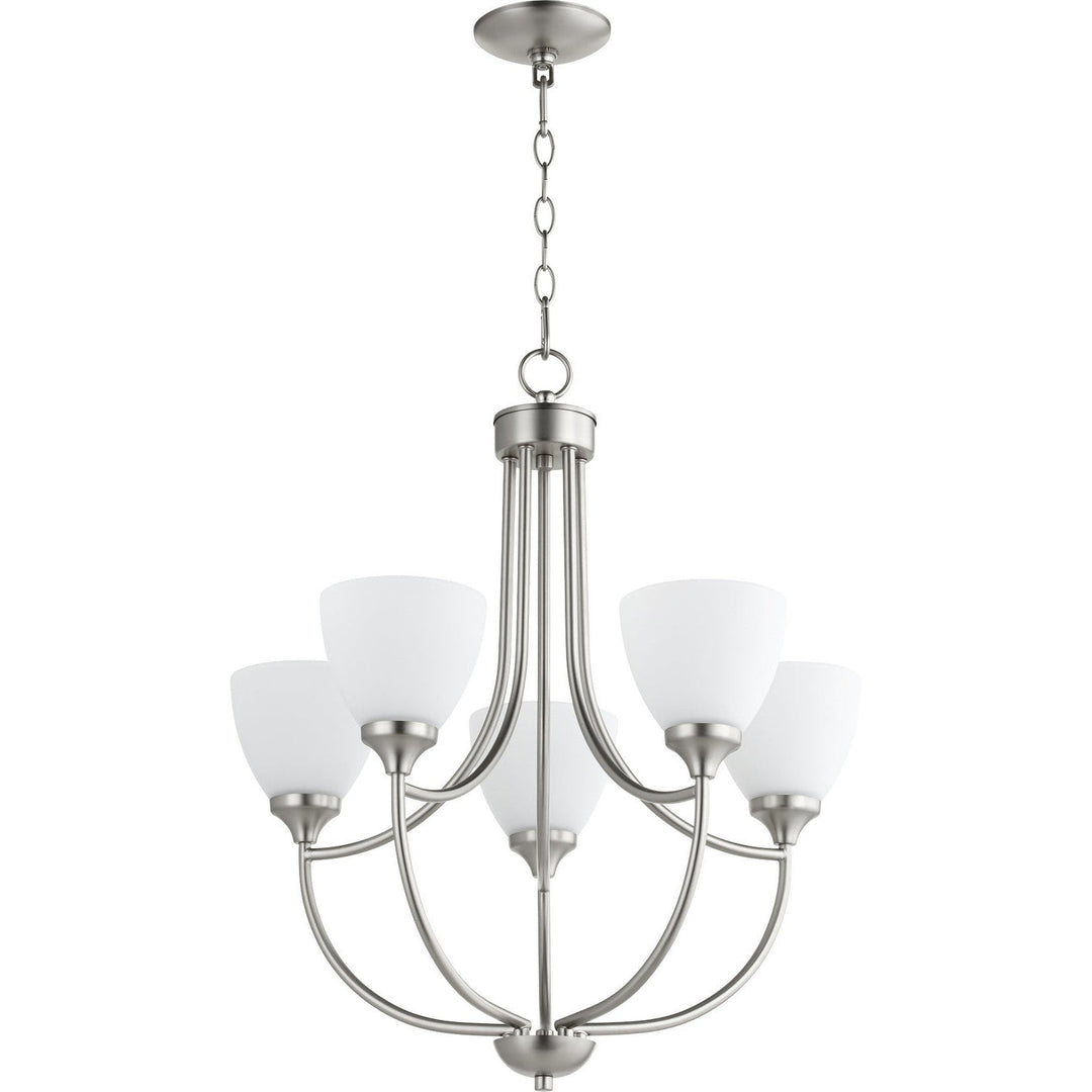 Quorum Enclave 6059-5-65 Chandelier Light - Satin Nickel