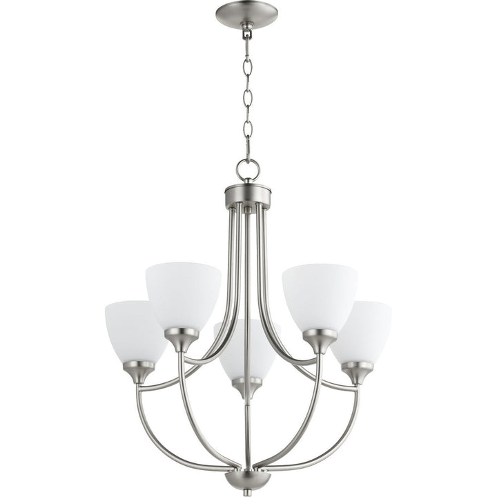 Quorum Enclave 6059-5-65 Chandelier Light - Satin Nickel