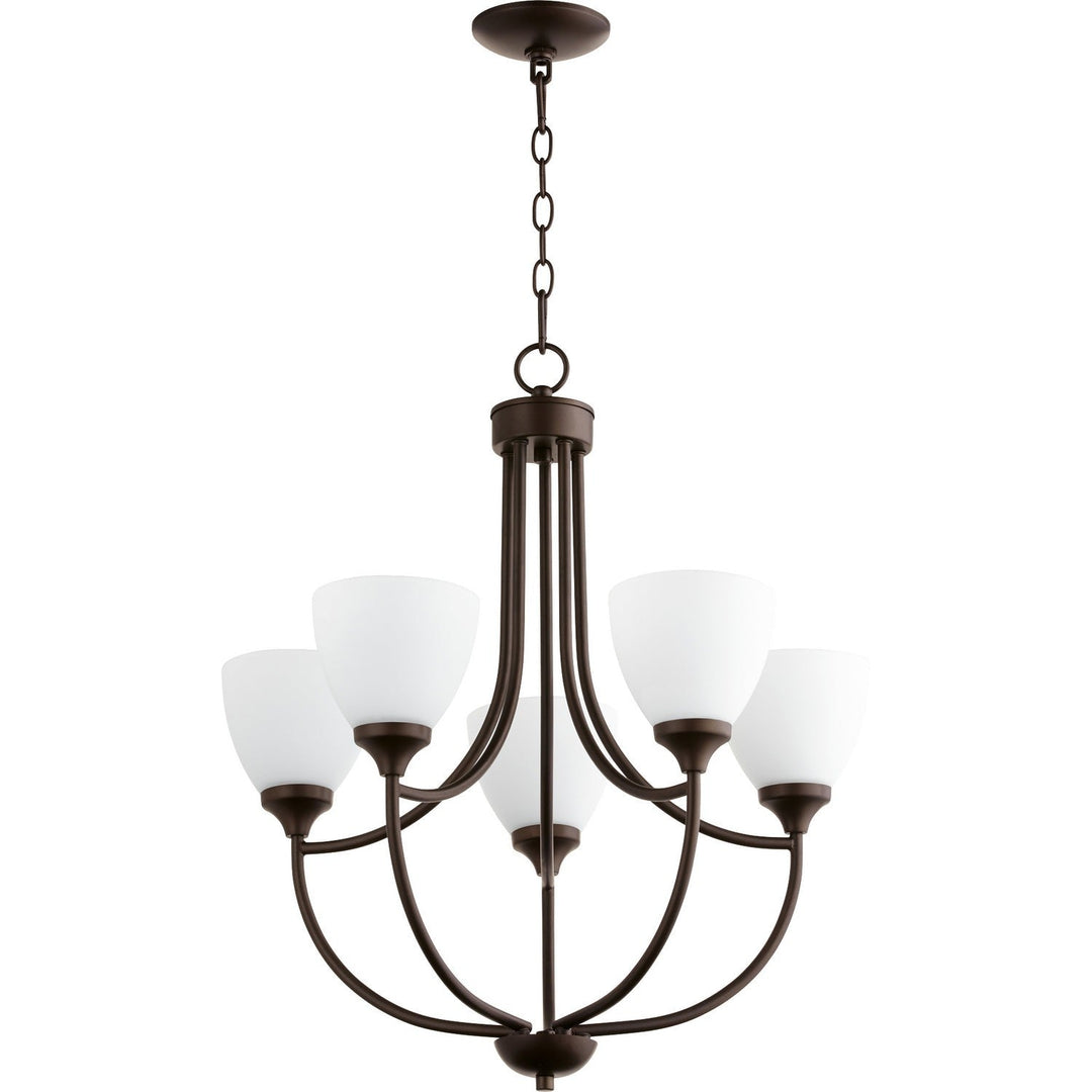 Quorum Enclave 6059-5-86 Chandelier Light - Oiled Bronze