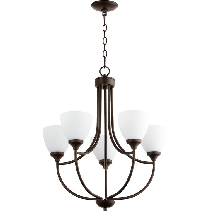 Quorum Enclave 6059-5-86 Chandelier Light - Oiled Bronze